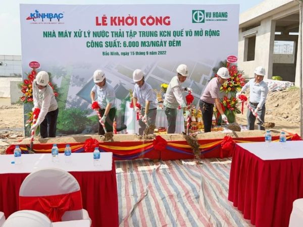 Thi công dự án xử lý nước thải tại KCN Bắc Ninh